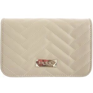 Bebe Los Angeles Sophia Crossbody Small Beige Quilted Bag Purse Chain Strap NWT